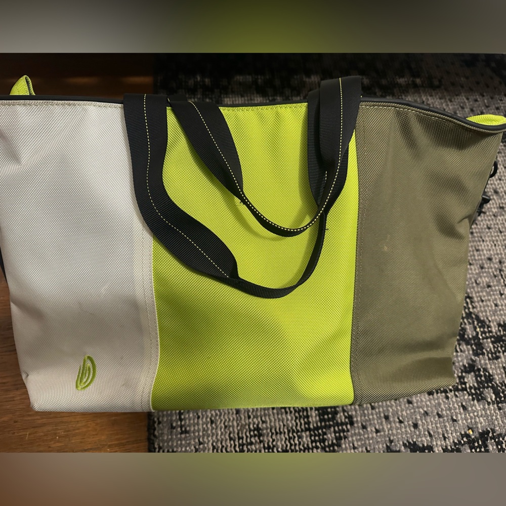 Timbuk2 Tricolor Duffel Tote in Lime, Olive & Cream
